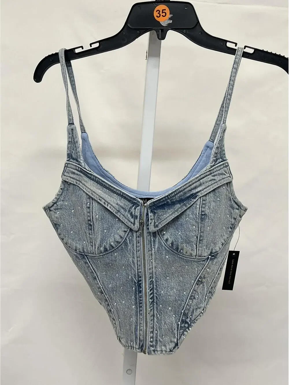 AFRM x Revolve Iris Top in Crystal Blue Wash - Picture 3 of 6